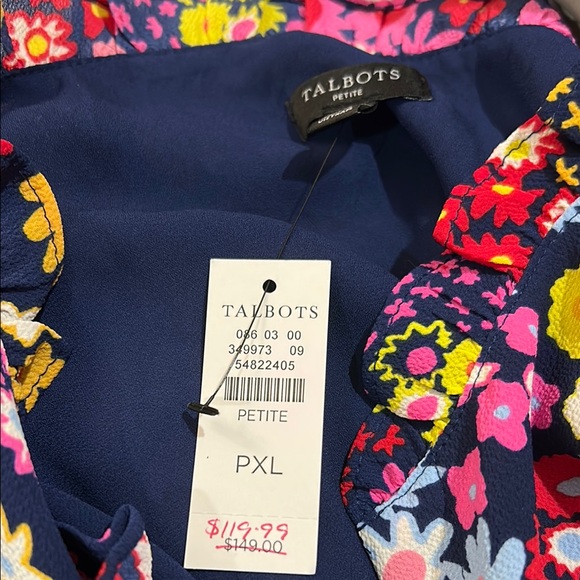 NWT Talbots floral V-Neck Dress - Picture 15 of 16